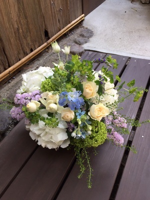 本堂カフェでお花のワークショップします。