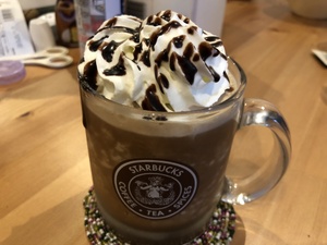 家庭科の宿題でスタバ風フラペチーノ